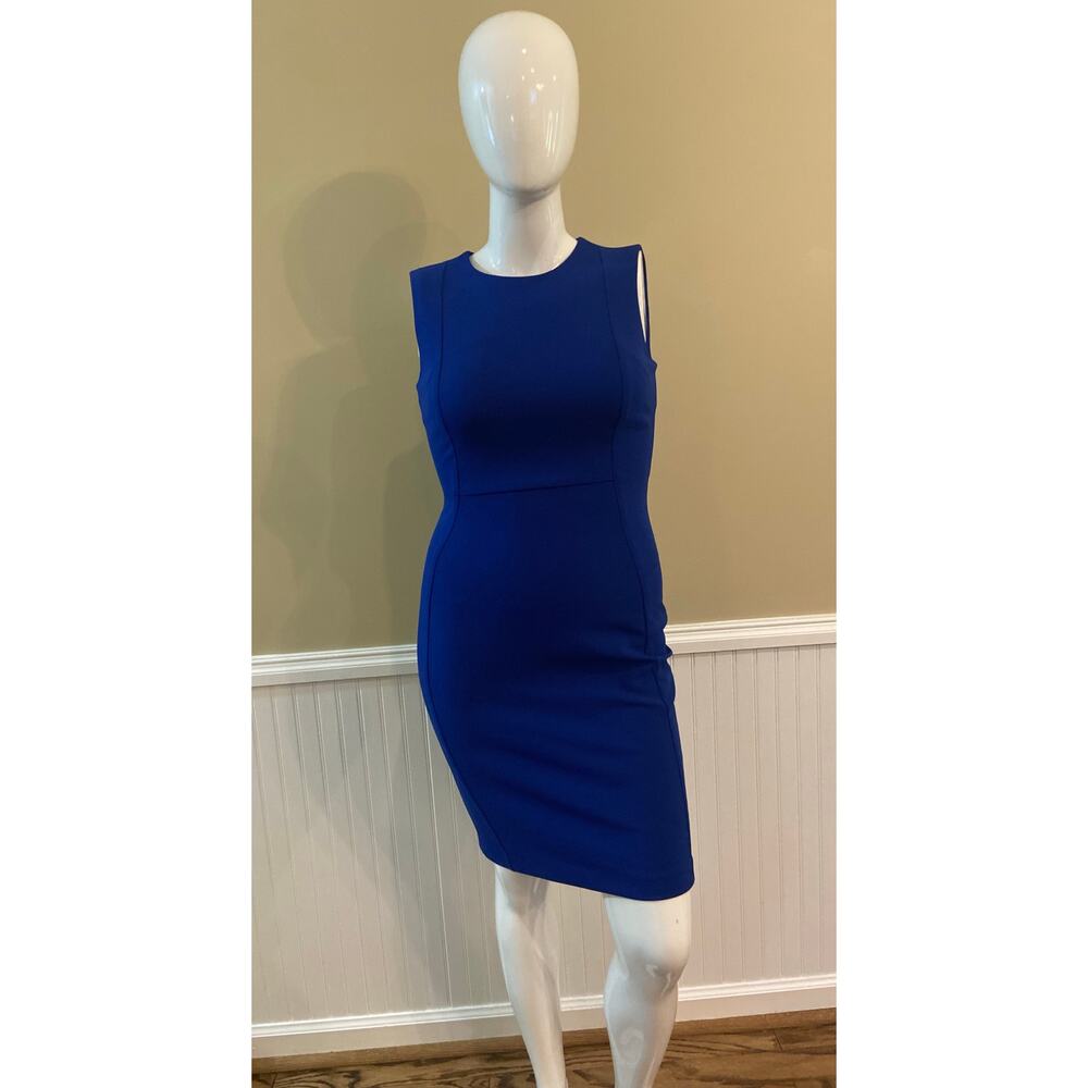 Calvin Klein Womens 8 Royal Blue Bodycon Dress EUC